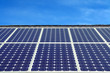 Foto: Green energy, blue background Green energy, blue background