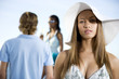Young woman in a floppy hat