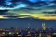 Kuala Lumpur view at dawn, Malaysia Capital City.