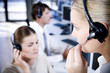 Staff in a call centre