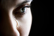 Close up of woman crying Close up of woman crying