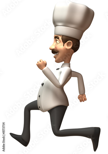 Moi, fuyant les flammes dans la cuisine.