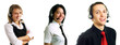Group of call center operators