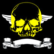 text area with skull