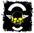 text area with skull