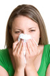 Girl Blowing Nose