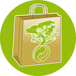 Sac papier nature et recyclage