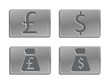 Metal money icons