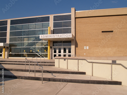 Photo: administration entrance for a school administration entrance for a school