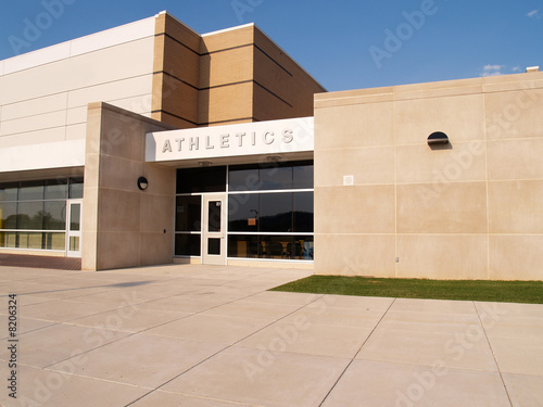 Photo: athletics entrance for a school athletics entrance for a school