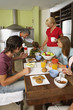 Family breakfast.