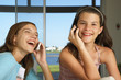 Girl talking on her cellphone.