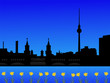 Berlin skyline in spring