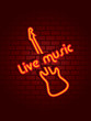 Neon music sign