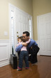 Foto: Businessman with daughter. Businessman with daughter.