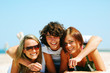 Young Friends On The Summer Be...