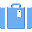 Illustration: La valise bleue La valise bleue