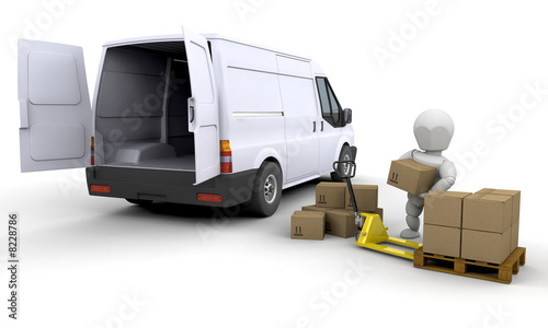 Unloading a van
