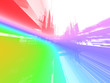 abstract rainbow luminous future background