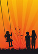 happy playing childrens hoch