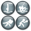 Sports Icons (Diving/Sailing/Judo/Softball)