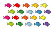 banc de poissons colorés