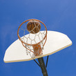 Basketball hoop and ball