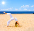 sun, beach, exercise