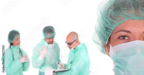 Photo: successful healthcare workers successful healthcare workers