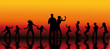 soirée de danse et de fête entre amis