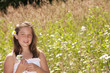 Happiness in a field of daisies Happiness in a field of daisies