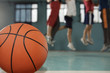 Close-up of a basketball