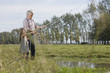 Grandfather and Granddaughter fishing
