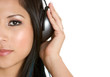 Latina Listening to Music