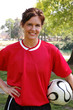 brunette female soccer player brunette female soccer player