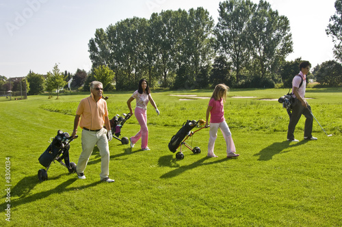 Family-Flight auf dem Fairway