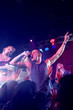 A pop group performing