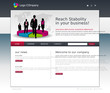 Business and finances concept template web site.