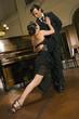 Young couple dancing at a party