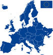 Carte Europe vectorielle Carte Europe vectorielle