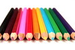 Color pencils on white background Color pencils on white background