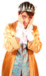 shy attractive young man prince with face in hands in shame shy attractive young man prince with face in hands in shame