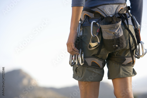 Photo: A climber, close-up A climber, close-up