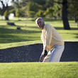 Man playing golf