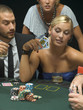 People playing poker game