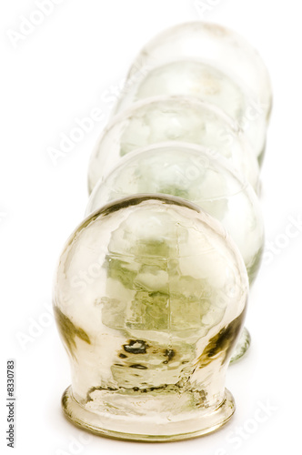 cupping-glass on white cupping-glass on white