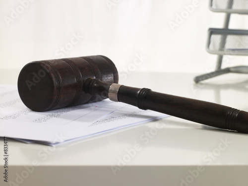 Photo: Gavel on desk Gavel on desk