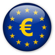 EU flag with euro sign EU flag with euro sign