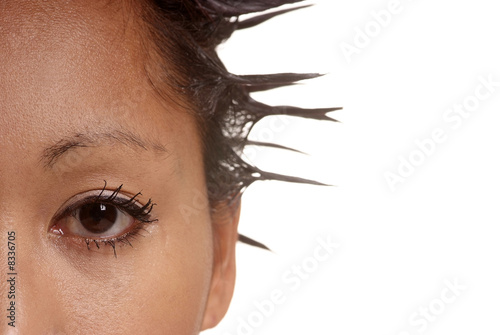 Foto: detail eye and hair detail eye and hair