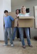 A family moving into a new home